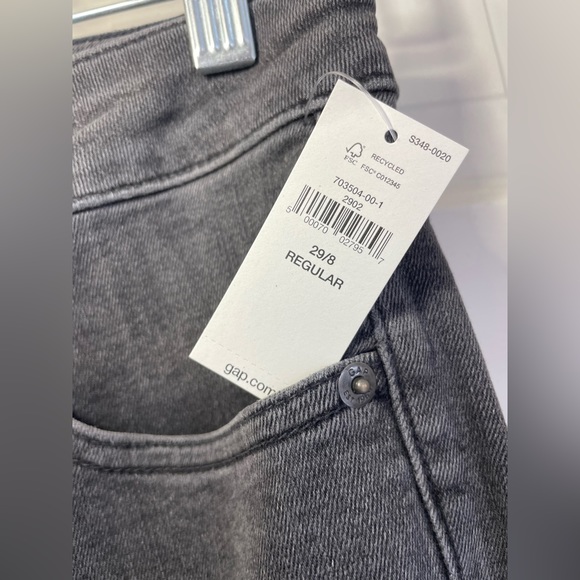 NWT Gap black wash denim jeans size 8 - Picture 2 of 4